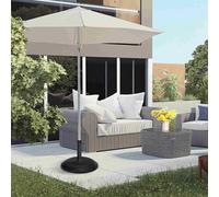 Outsunny 20kg Cement Round Parasol Stand, Grey