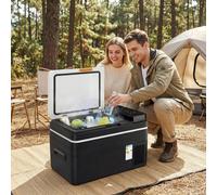Outsunny 20L/30L Compressor Car Fridge Freezer, Camping Refrigerator, Black - 30L