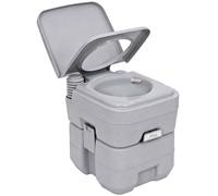 Outsunny Portable Camping Toilet 20L Flushable with 2 Detachable Tanks