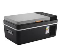Outsunny 20L Compressor Car Fridge Freezer, Camping Refrigerator with App Control, 12/24V DC and 100-240V AC,