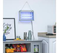 Outsunny 20W Mosquito Killer Electric Insect Fly Pest Control Bug Zapper Trap UV - Grey - 37.5L x 8.5W x 26.5H cm