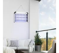 Outsunny 20W Mosquito Killer Electric Insect Fly Pest Control Bug Zapper Trap UV - Silver - 37.5L x 8.5W x 26.5H cm