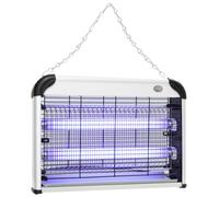Outsunny Free Standing Wall Hanging 20W Electric Fly Mosquito Killer Electric Fly Zapper, Bug Zapper, Insect Killer, Silver, Silver