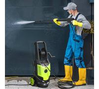 OUTSUNNY 2200W Power Washer 170 Bar Pressure with Adjustable Nozzle in Green Outsunny Green