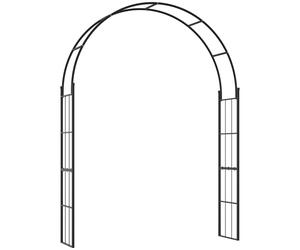 Outsunny 223cm Garden Arch Trellis, Outdoor Wedding Arbor for Ceremony for Climbing Roses, Vines and Plants