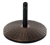 Outsunny 25kg Round Cement Parasol Base - Antique Bronze