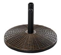 Outsunny 25kg Round Cement Parasol Base - Antique Bronze