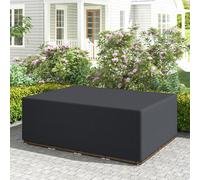 Outsunny 275x205cm Outdoor Furniture Protective Cover Black, Black