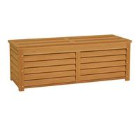 Outsunny 292L Wooden Terrace Box Outdoor Garden Storage Box Light Brown