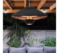 Outsunny Electric Hanging Heater LED Ceiling Halogen 2000w Patio Garden Aluminum
