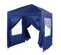 Outsunny 2 x 2m Garden Pop Up Gazebo Party Tent Wedding w/ Carrying Case - Blue