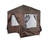 Outsunny 2 x 2m Garden Pop Up Gazebo Party Tent Wedding w/ Carrying Case - Coffee