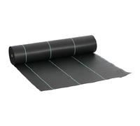 Outsunny 2m x 90m Weed Control Membrane, Heavy Duty Weed Control Barrier Fabric, 90gsm Ground Cover for Patios, Garden, Flower beds, Landscaping
