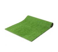 Outsunny 2pcs Artificial Grass Turf 1m x 4m, Fake Grass Mat with 10mm Pile Height, Self-draining, Astro Turf for Garden, Patio, Family, Pets, Indoor and Outdoor, Green