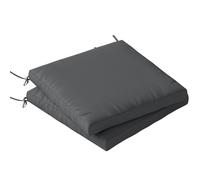 Outsunny 2Pcs Garden Chair Cushions, Waterproof Seat Pads In Dark Grey Dark Grey
