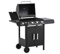 Outsunny Deluxe Gas Barbecue Grill 3+1 Burner Garden BBQ w/ Large Cooking Area
