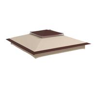Outsunny 3.25mx3.25m 2-Tier Gazebo Cover Replacement - 30+ UV Protection - Beige | TJ Hughes
