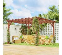 Outsunny 3.3 x 3.3(m) Wooden Pergola Kit, Graden Pergola Gazebo