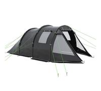 Outsunny 3-4 Man Tunnel Tent, Two Room Camping Tent with Windows and Covers, Portable Carry Bag, for Fishing, Hiking, Sports, Festival - Black Green