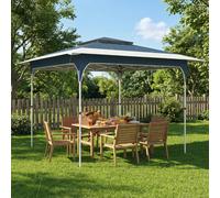Outsunny 3.5 x 3.5 m Pop Up Gazebo, UPF50+ One-Touch Party Tent - 352 x 352 x 278 cm - Pop up gazebo - Blue