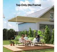 Outsunny 3.5X2.6 M Pergola Cover Replacement For 4X3 M Frame, Beige