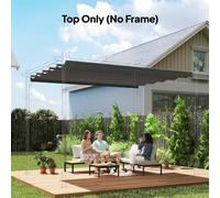 Outsunny Pergola Shade Cover Replacement Canopy for 4 x 3(m) Pergola, Light Grey, Grey