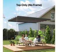 Outsunny Pergola Shade Cover Replacement Canopy for 4 x 3(m) Pergola, Light Grey, Grey