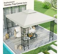 Outsunny Replacement Gazebo Top Cover Outdoors Water proof Ivory-White 3000 mm x 3000 mm