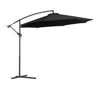 Outsunny 3 M Banana Parasol-Black