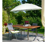 Outsunny 3(m) Cantilever Shanghai Parasol Garden Hanging Banana Sun Umbrella wit