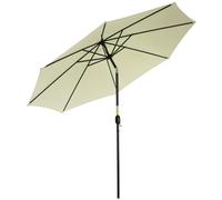 Outsunny 3m Tilting Parasol Garden Umbrella Coffee, Coffee