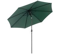 3(m) Patio Umbrella Outdoor Sunshade Canopy w/ Tilt & Crank Green Outsunny