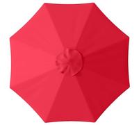 Outsunny 3m Parasol Replacement Canopy with Top Vent, UPF 50+ Garden Cover, 8-Rib Design