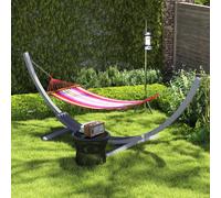 Outsunny 3(m) Wooden Hammock Stand for Garden, Patio, Grey, Grey