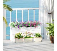 Outsunny 3 Pcs Self Watering Plant Pots w/ Visual Water Level Window | TJ Hughes