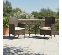 Outsunny Rattan Garden Furniture Set | Set of Rattan Chairs With Table