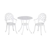 OutSunny Outdoor Furniture Bistro Set White