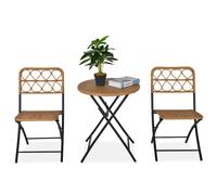Alfresco 3 piece Rattan Wicker Bistro Set, none