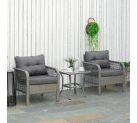 Outsunny 3-Tier Wooden Garden Planter with Trellis - Size: 17 x 26.5 x 102cm - Brown - Wilko