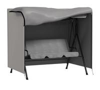 Outsunny 3 Seater 600D Oxford Patio Swing Chair Cover Outdoor Garden Furniture Rain Protection Protector Waterproof Anti-UV, 177 x 114 x 152cm, Light Grey