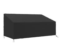 Outsunny 600D Oxford Cloth Garden Furniture Cover Waterproof, 3 Seater Sofa Protector for Patio, Outdoor, Black, 218 x 111 x 63-101 cm
