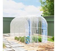 Outsunny Polytunnel Greenhouse w/ PE Cover 3 x 2 x 2m, Clear