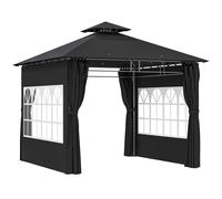 Outsunny 3 x 3 m Garden Gazebo, Outdoor Gazebo Canopy Shelter