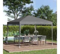 Outsunny 3 x 3 m Garden Pop Up Gazebo Marquee Party Tent Wedding Canopy Grey, Grey