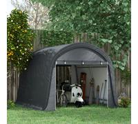Outsunny 3 x 3(m) Garden Storage Tent, Heavy Duty Outdoor Shed, Grey