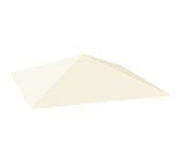 Outsunny 3 x 3(m) Gazebo Canopy Replacement Cover with Drain Holes, Beige - Cream - 600D Oxford fabric - 298L x 298Wcm