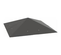 OUTSUNNY 3 x 3(m) Gazebo Canopy Replacement Cover with Drain Holes, Grey Outsunny Grey