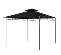 Outsunny 3 X 3 M Gazebo, Outdoor Gazebo Canopy With 2-Tier Roof In Black Black