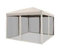 Outsunny 3 X 3m Gazebo Canopy Pop Up Tent Outdoo Gaden Paty Wedding Shade w/Nett