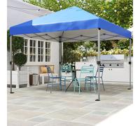 OUTSUNNY 3 x 3(m) Pop Up Gazebo, Instant Shelter with 1-Button Push in Blue Outsunny Blue
